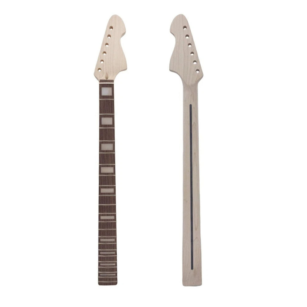 30" Scale, 22 Fret Unfinished Baritone Guitar Neck, Maple & Rosewood - Ploutone