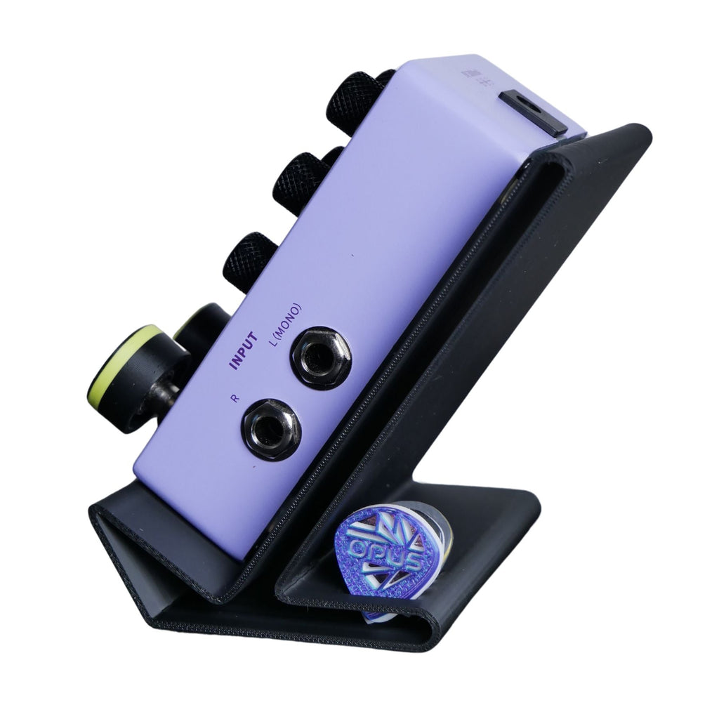 guitar pedal desktop stand Opus Desktop Guitar Pedal Stand (55°) - Fits Universal Audio, Boss,  Digitech, & More