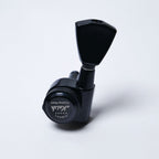 Locking Keystone Tuners 3+3 (Black) – 18:1 – Drop-In for Most Electric/Acoustic Guitars (10mm / 25/64" holes) - Ploutone