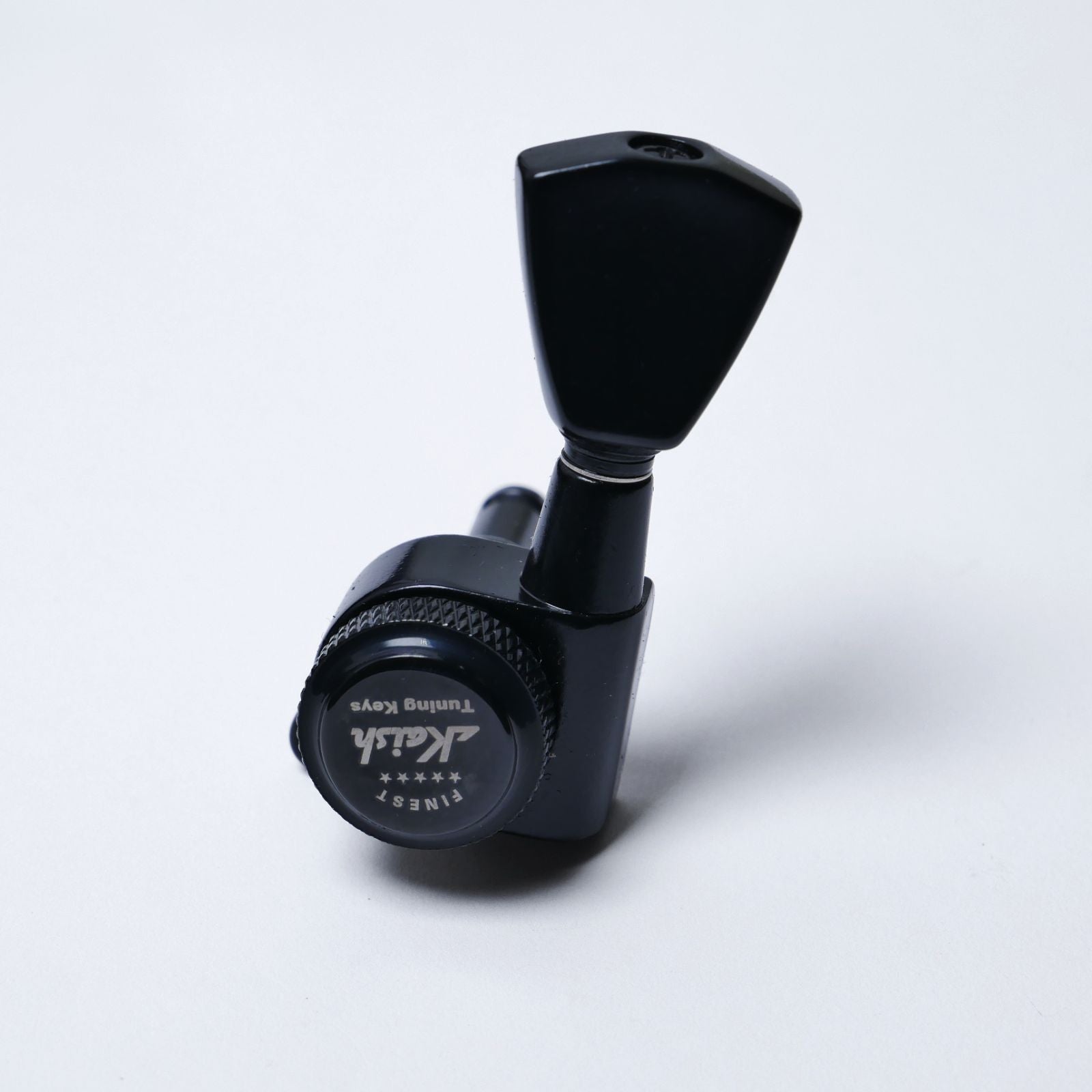 Locking Keystone Tuners 3+3 (Black) – 18:1 – Drop-In for Most Electric/Acoustic Guitars (10mm / 25/64" holes) - Ploutone