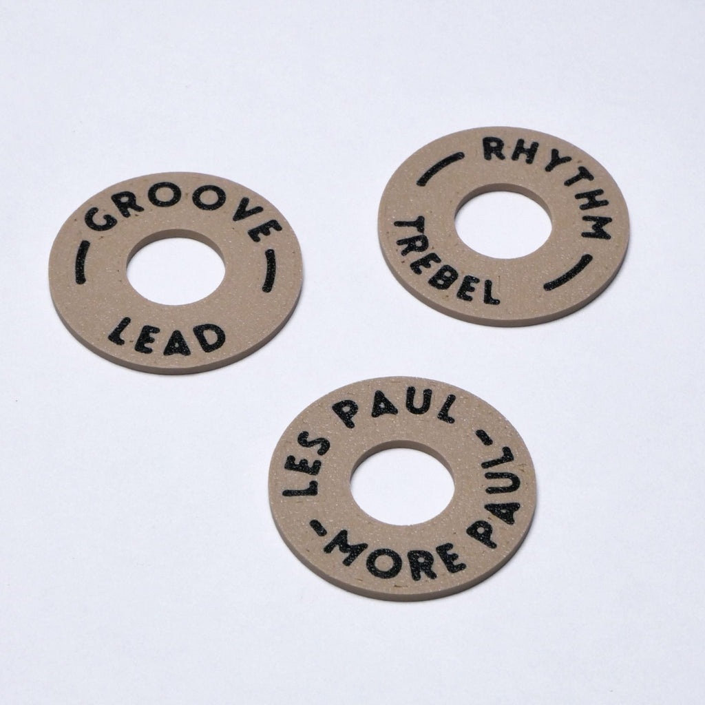Guitar Toggle Switch Plate - Cream  from Ploutone