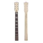 Les Paul/SG Style Bolt-On Unfinished Guitar Neck, Maple & Rosewood with Binding - Ploutone