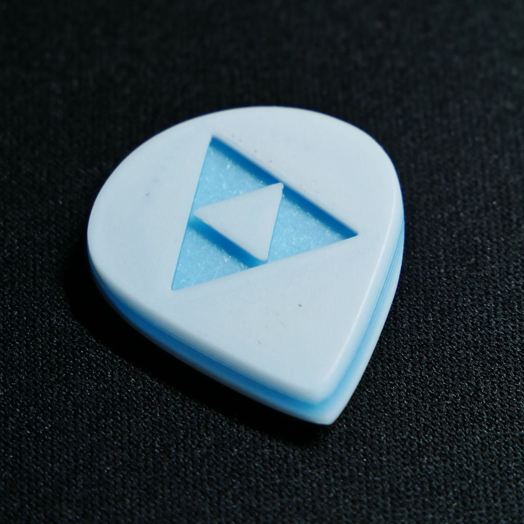 Opus Jari VALKORE™ - Triforce Glow in the Dark Handmade Guitar Pick - Ploutone