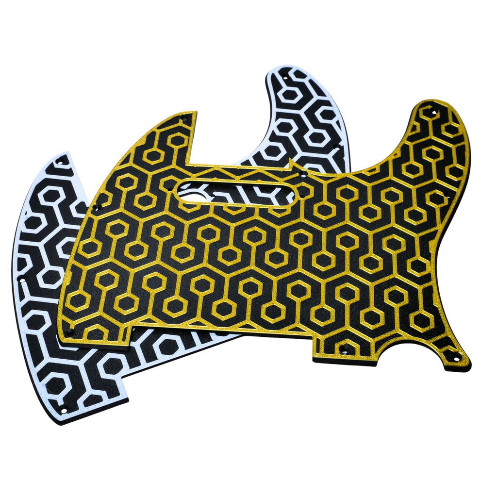 Custom 8-Hole Telecaster Pickguard – Artisan Series Frigate SS Telecaster Pickguards from Ploutone