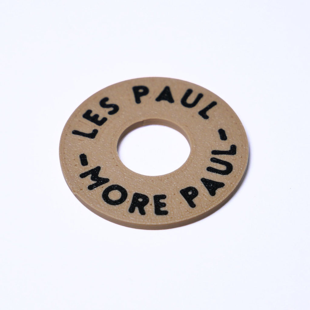 Custom Les Paul Poker Chip Guitar Toggle Switch Plate - Dark Cream Les Paul More Paul - Ploutone