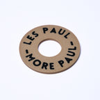 Custom Les Paul Poker Chip Guitar Toggle Switch Plate - Dark Cream Les Paul More Paul - Ploutone