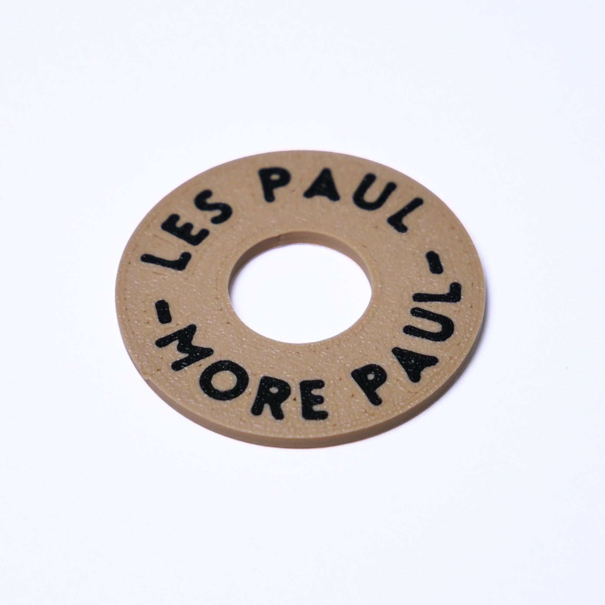 Custom Les Paul Poker Chip Guitar Toggle Switch Plate - Dark Cream Les Paul More Paul - Ploutone