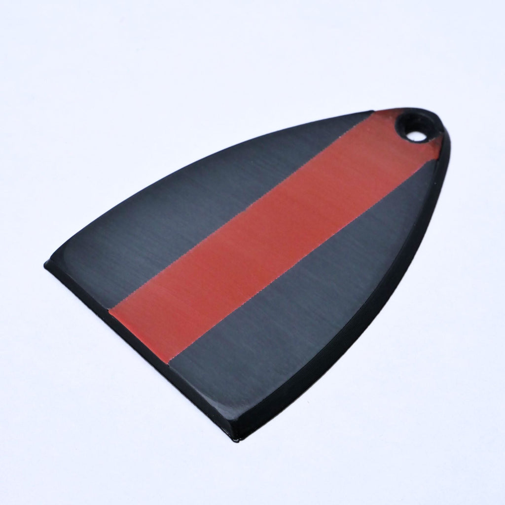 Custom PRS SE Truss Rod Cover – Racing Stripe Black & Red - Ploutone