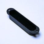 Custom Single Coil Strat Pickup Covers (No Holes) Set of 3 - Black/ Gold - Ploutone