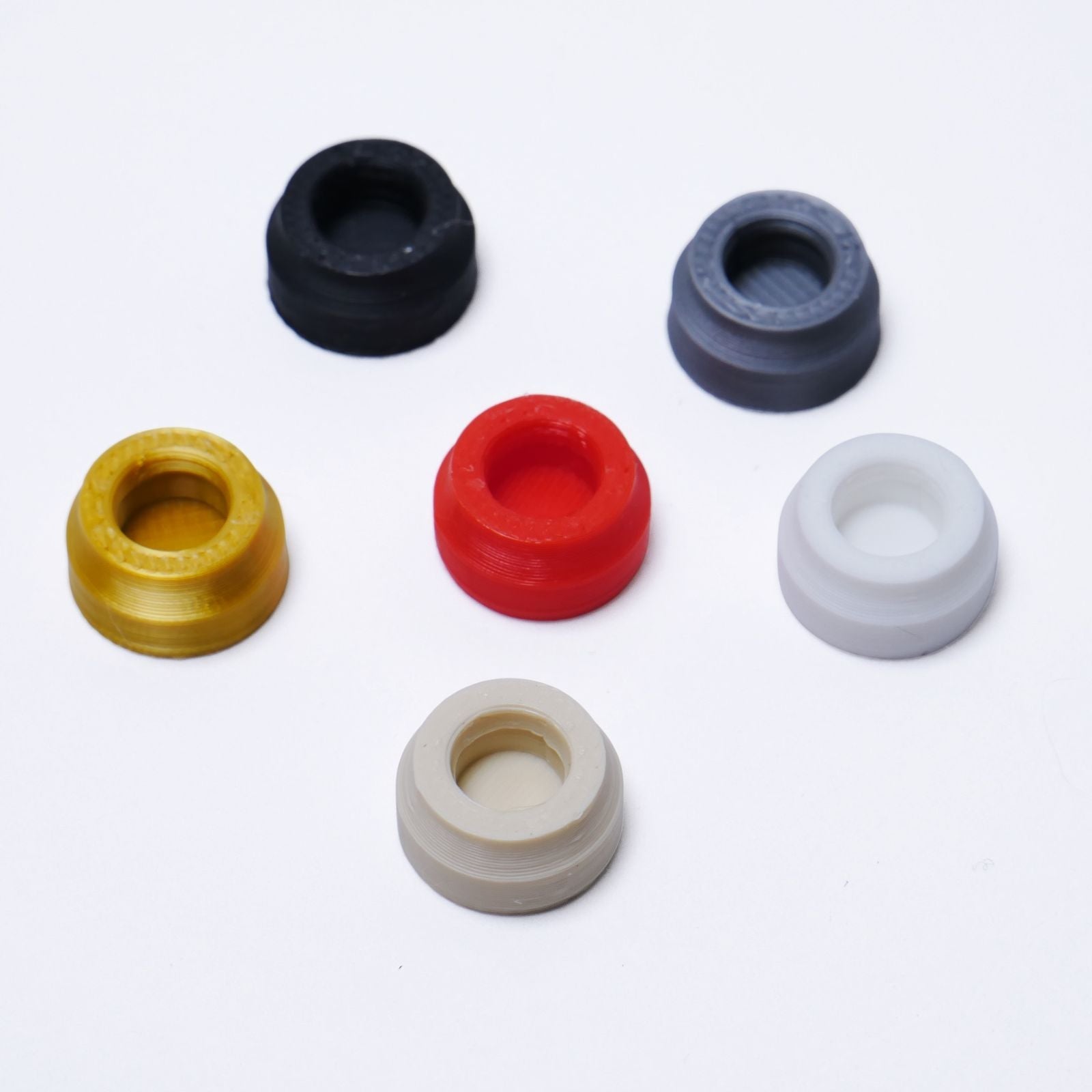 Guitar Tuning Peg Cover Caps, Fit 6mm Tuners (Set of 6) - Multiple Colors - Ploutone