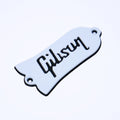 Custom Gibson Les Paul Truss Rod Cover - Gibson Logo (White & Black) - Ploutone
