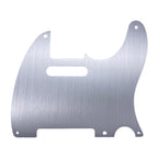 5-Hole Metal Telecaster Pickguard - Brushed Aluminum - Ploutone
