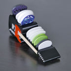 Telecaster Guitar Shaped Guitar Pick Holder - Black and Red - Ploutone