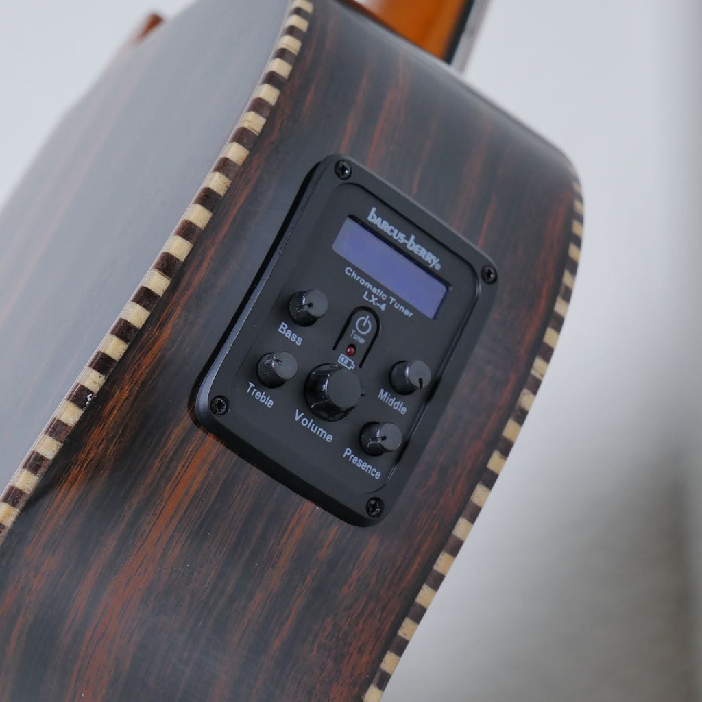 Oscar Schmidt OH52SE Acoustic-Electric Bajo Sexto w/ Bag - Solid Cedar & Macassar Ebony - Ploutone