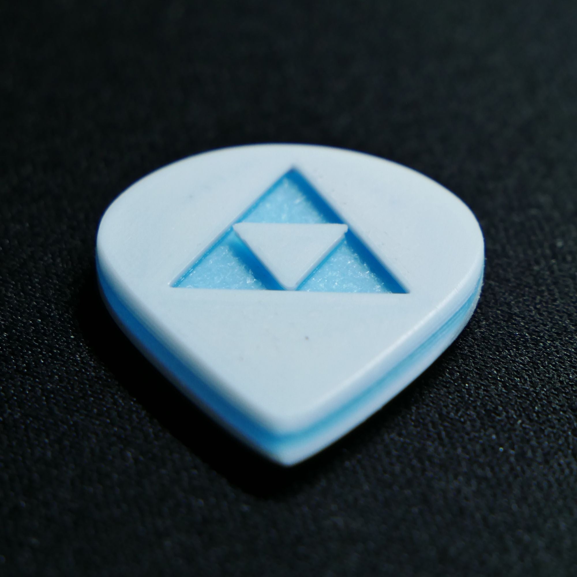 Opus Jari VALKORE™ - Triforce Glow in the Dark Handmade Guitar Pick - Ploutone