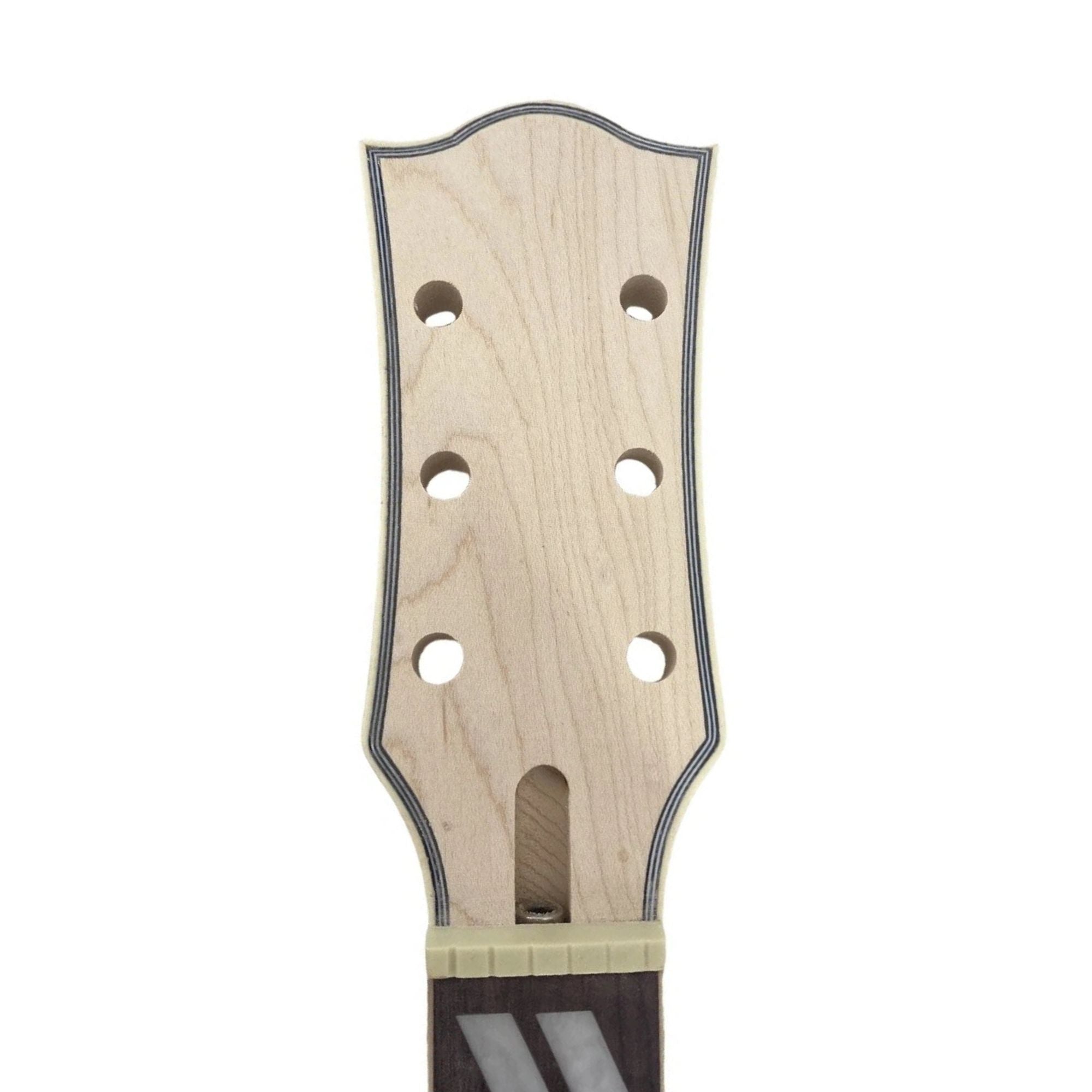 Les Paul/SG Style Bolt-On Unfinished Guitar Neck, Maple & Rosewood with Binding - Ploutone