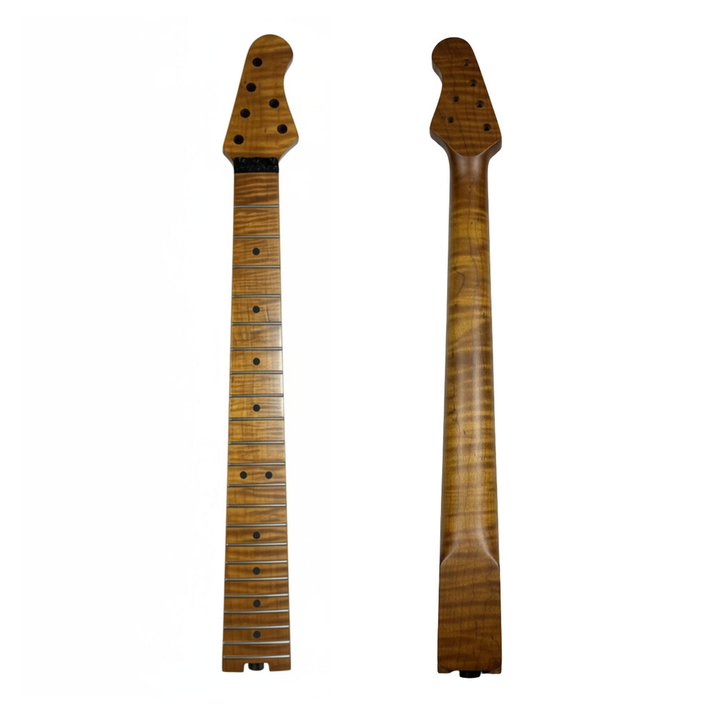 Ernie Ball Style 4x2 Guitar Neck, Roasted Flame Maple Guitar Necks from Ploutone