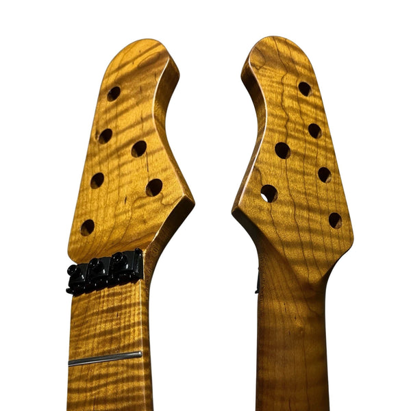 Ernie Ball Style 4x2 Guitar Neck, Roasted Flame Maple Guitar Necks from Ploutone