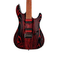 Cort KX300 6-String Electric Guitar - Etched Black and Red - Ploutone