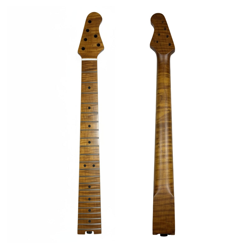 Ernie Ball Style 4x2 Guitar Neck, Roasted Flame Maple Guitar Necks from Ploutone