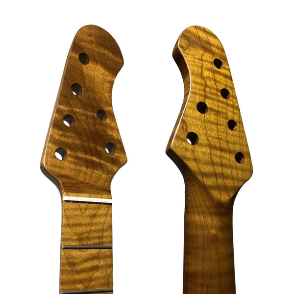 Ernie Ball Style 4x2 Guitar Neck, Roasted Flame Maple Guitar Necks from Ploutone