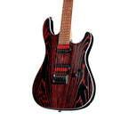 Cort KX300 6-String Electric Guitar - Etched Black and Red - Ploutone
