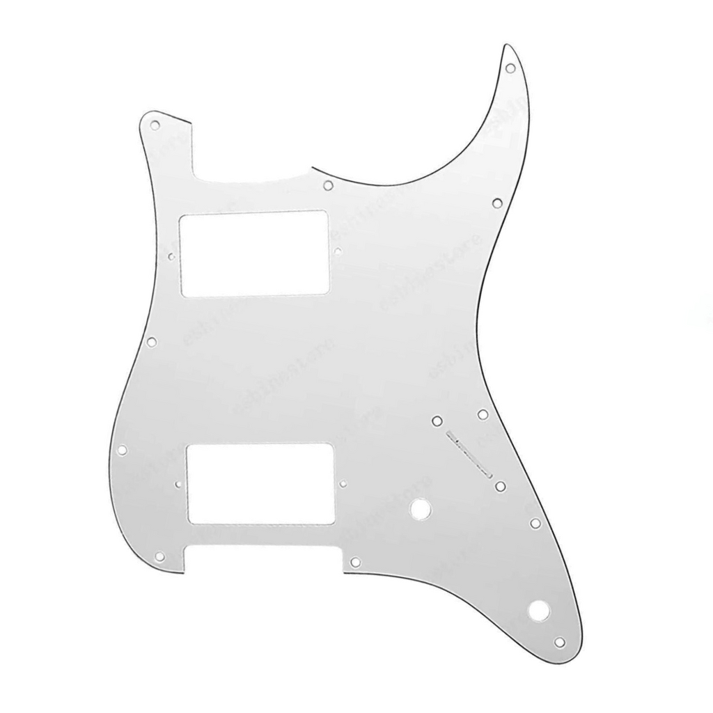 HH Stratocaster Pickguard - White