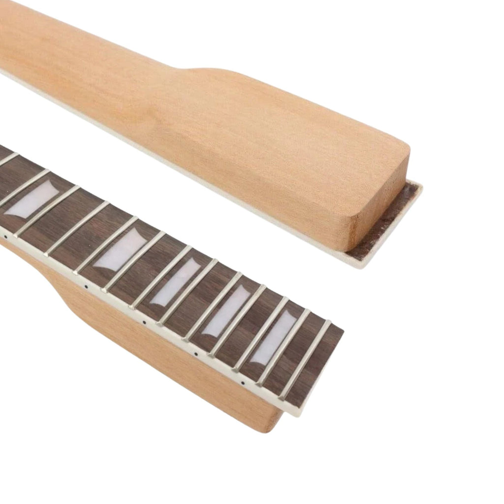 Reverse Headstock, 24.75" Scale Guitar Neck, Mahogany & Rosewood - Ploutone
