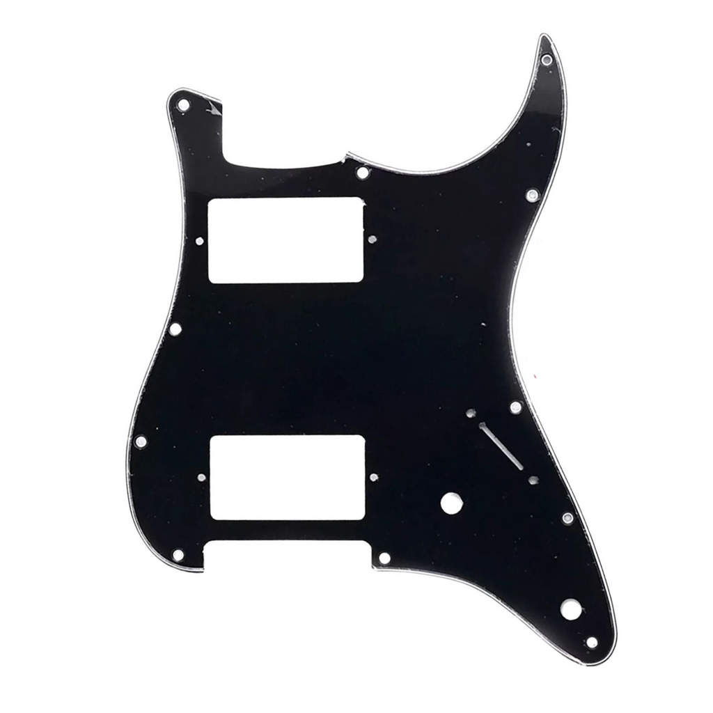 HH Stratocaster Pickguard - Black