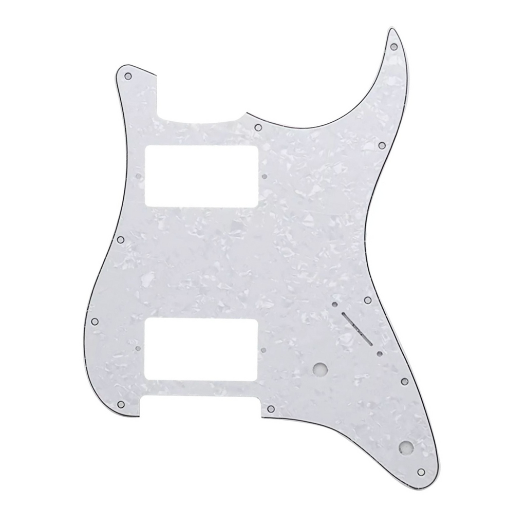 HH Stratocaster Pickguard - White Pearl