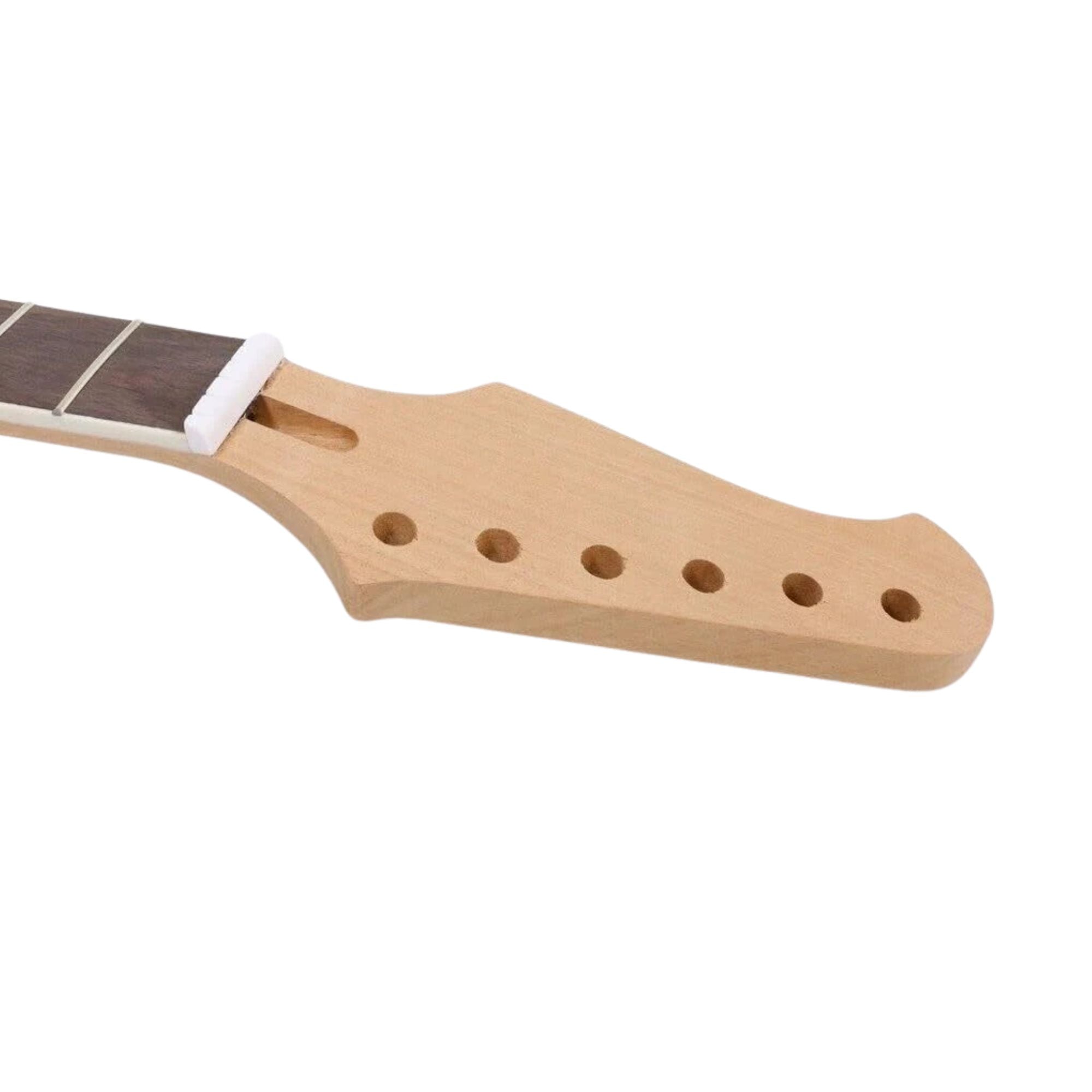 Reverse Headstock, 24.75" Scale Guitar Neck, Mahogany & Rosewood - Ploutone