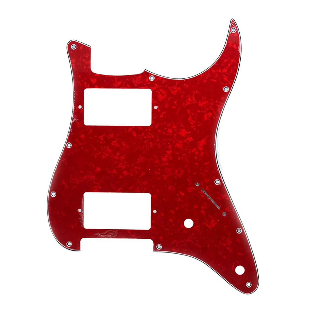 HH Stratocaster Pickguard - Red Pearl