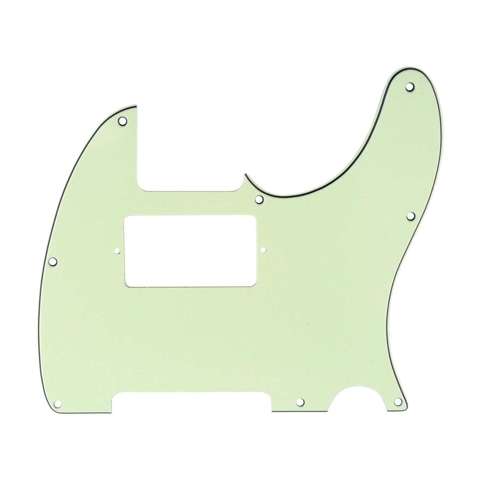8-Hole HH/ SH Humbucker Telecaster Pickguard - 3-Ply Mint Green - Ploutone