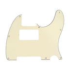 8-Hole HH/ SH Humbucker Telecaster Pickguard - 3-Ply Vintage Cream - Ploutone