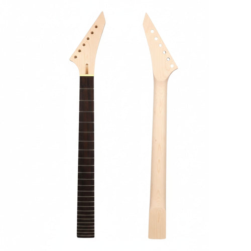 24 Fret Superstrat Guitar Neck – Canadian Maple, Rosewood Fretboard, 25.5" Scale, 57mm Bolt-On Heel - Ploutone