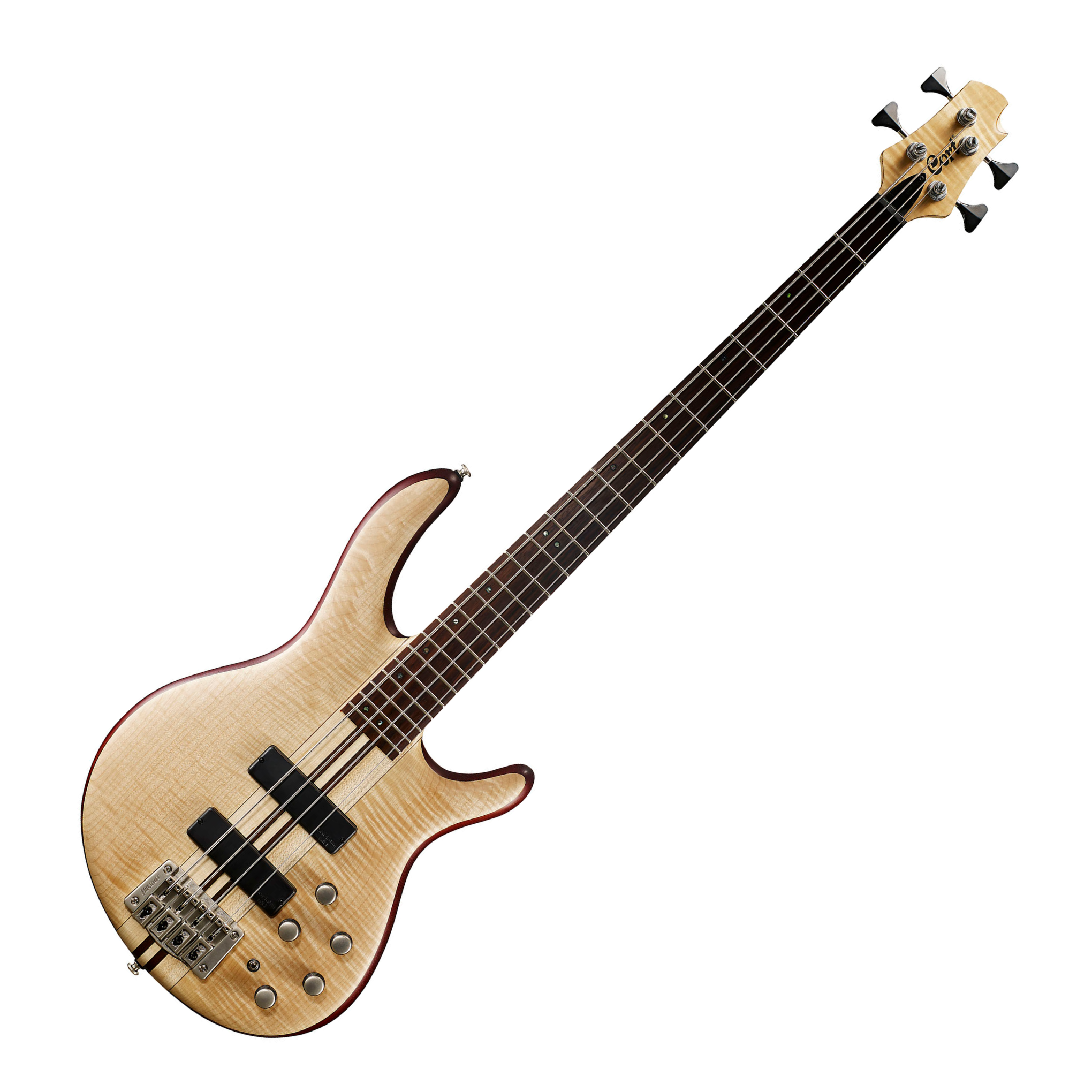 Cort Artisan Series A4 4-String Bass Guitar Open Pore Natural - Ploutone