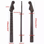 Wenge Strat-Style Guitar Neck, 14" Radius, Wenge Fretboard - Ploutone