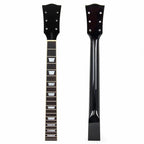 Black Gloss Les Paul-Style Guitar Neck, 22 Fret, Maple & Rosewood Fretboard - Ploutone