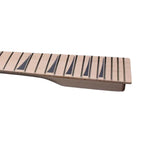 24 Fret Reverse Headstock Guitar Neck – All Maple, 25.5" Scale, Modern C Profile, 56mm Bolt-On Heel, Unfinished - Ploutone