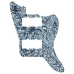 Jazzmaster HH Pickguard - Pickup and Screw Holes Only (No Controls) - 4-Ply Gray Pearl - Ploutone