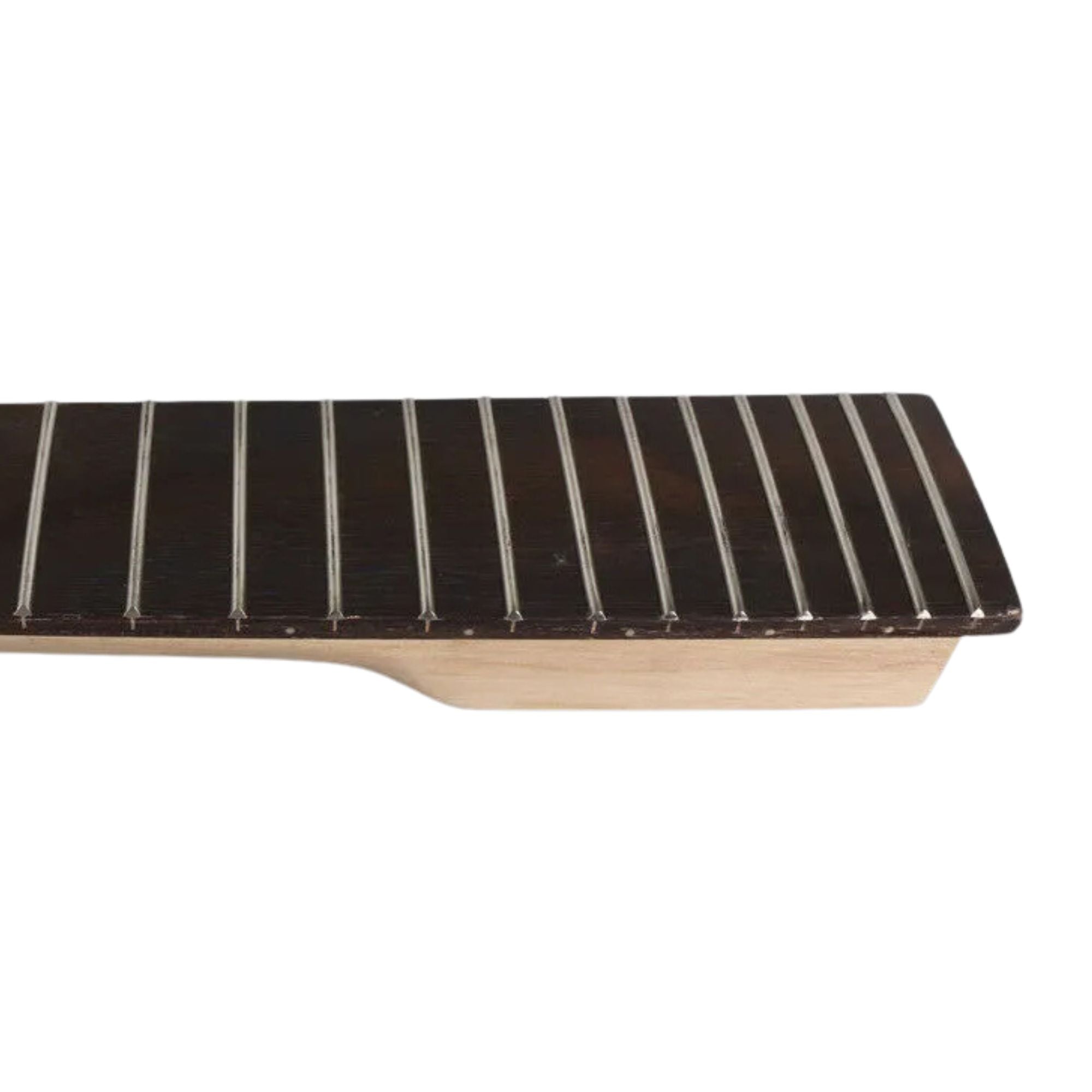 24 Fret Superstrat Guitar Neck – Canadian Maple, Rosewood Fretboard, 25.5" Scale, 57mm Bolt-On Heel - Ploutone