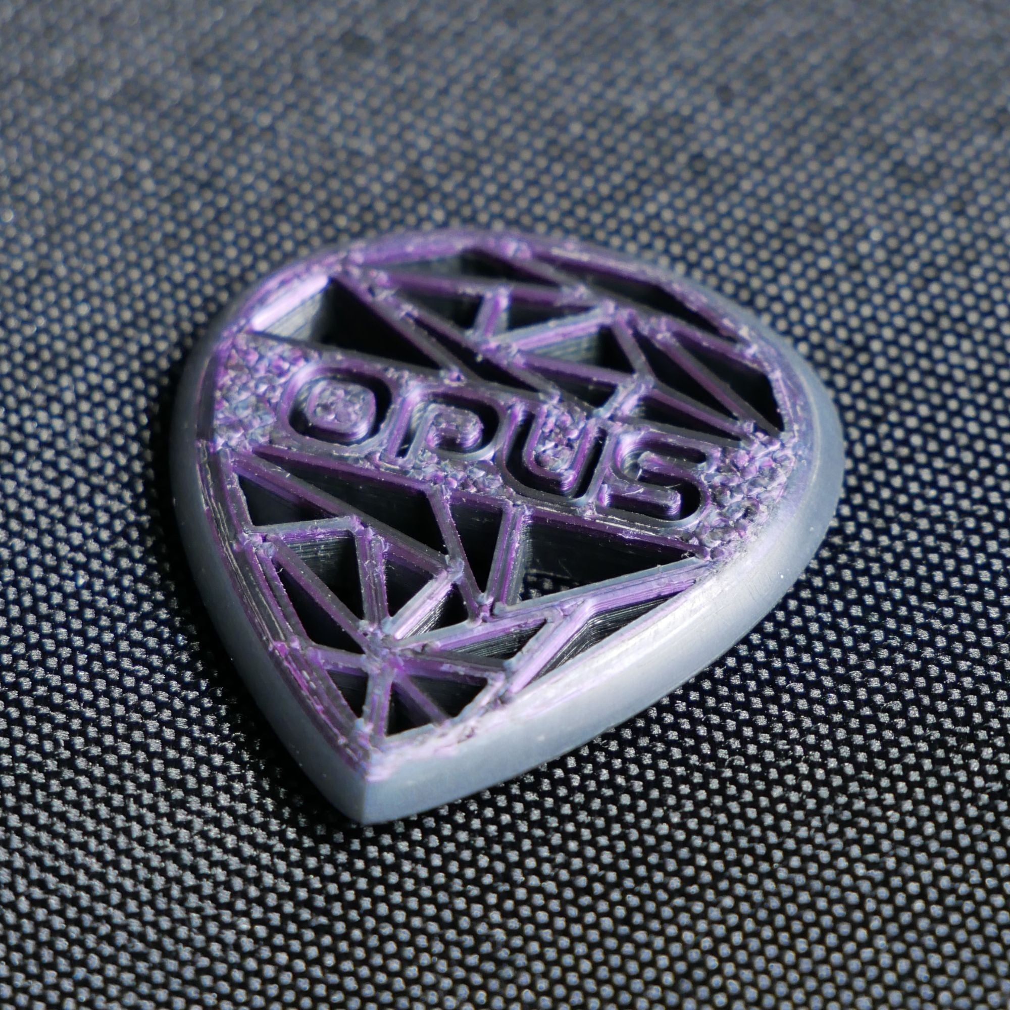 Opus Magnus Onyx VALKORE™ - Amythest Series Handmade Guitar Pick - Ploutone