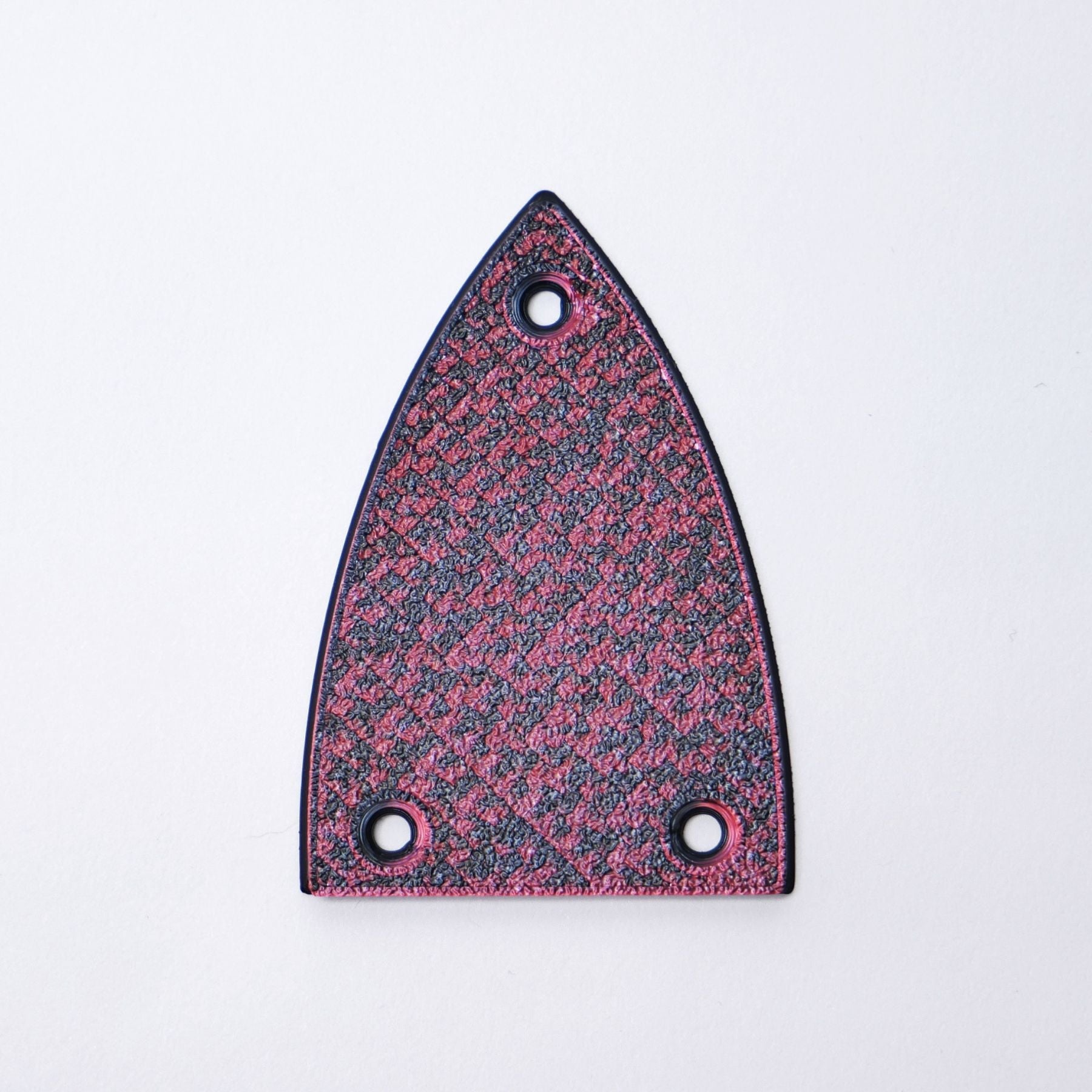 Custom BC Rich Truss Rod Cover – Black & Red Magma - Ploutone