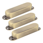 Stratocaster Metal Single Coil Pickup Covers (No Holes) - Bronze 3 Pcs - Ploutone
