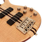 Cort Artisan Series A4 4-String Bass Guitar Open Pore Natural - Ploutone