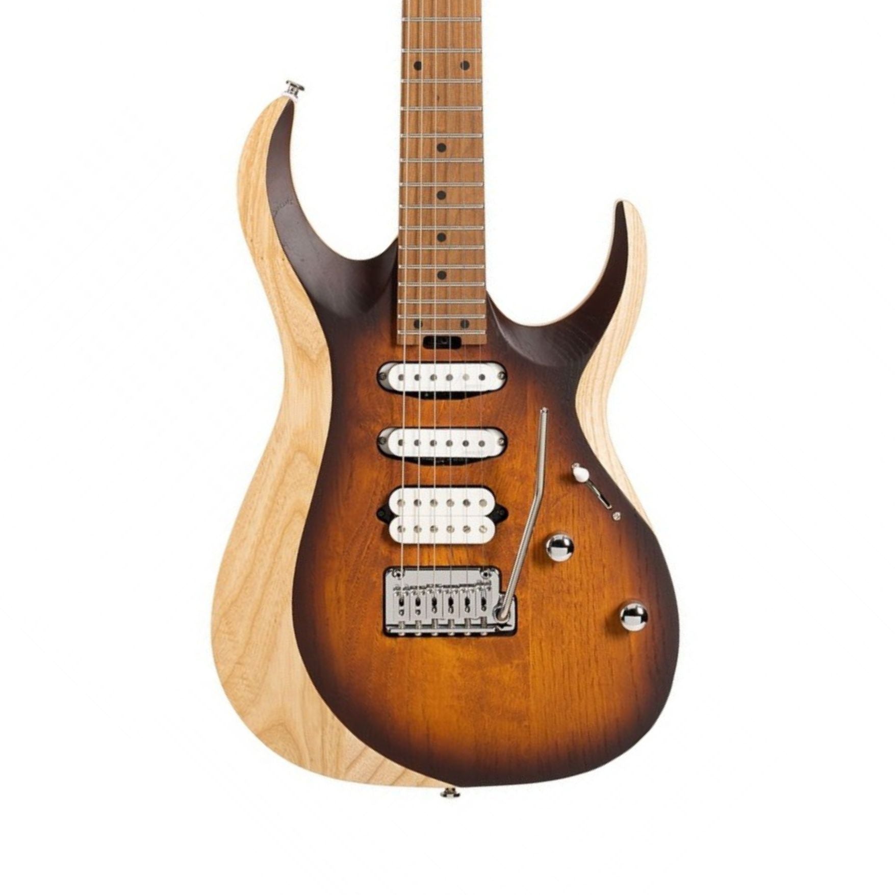 Cort X700 Triality Electric Guitar - Open Pore Vintage Burst - Ploutone