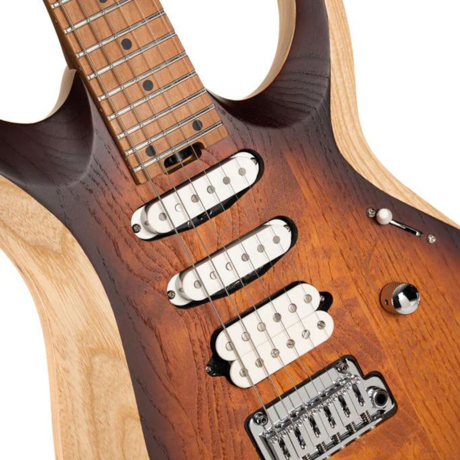 Cort X700 Triality Electric Guitar - Open Pore Vintage Burst - Ploutone