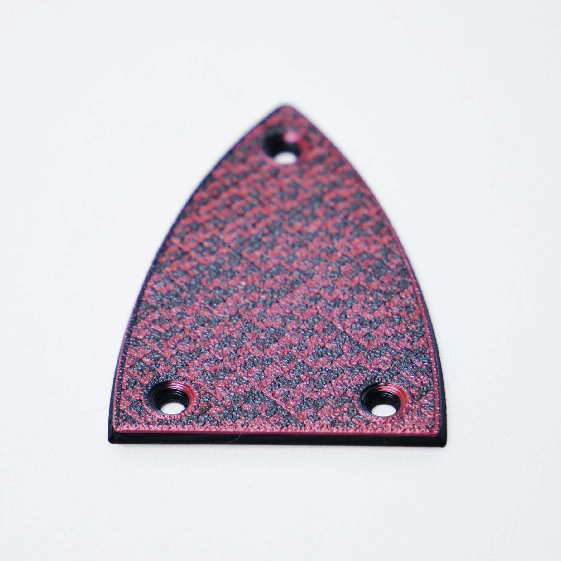 Custom BC Rich Truss Rod Cover – Black & Red Magma - Ploutone