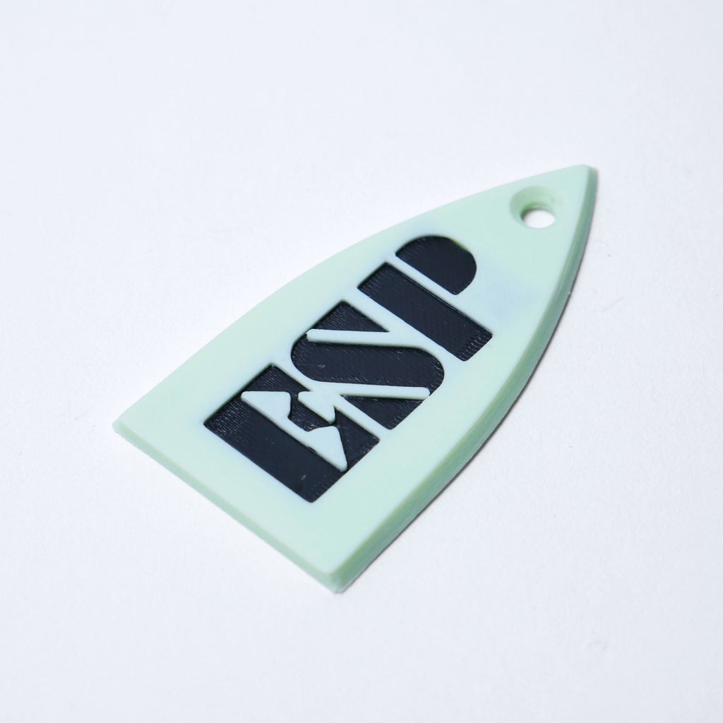 ESP Truss Rod Cover for ESP & LTD - ESP Logo (Seafoam Green & Black) truss rod covers from Ploutone