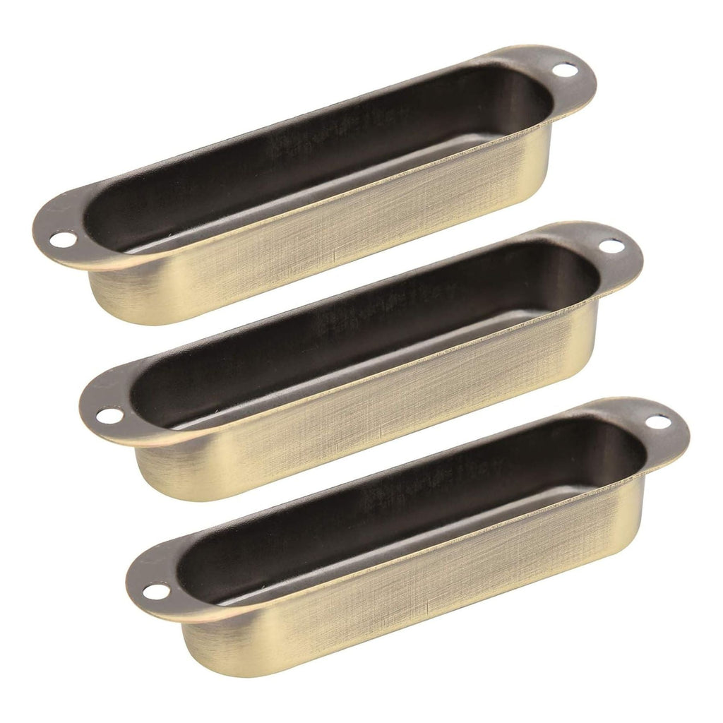 Stratocaster Metal Single Coil Pickup Covers (No Holes) - Bronze 3 Pcs - Ploutone